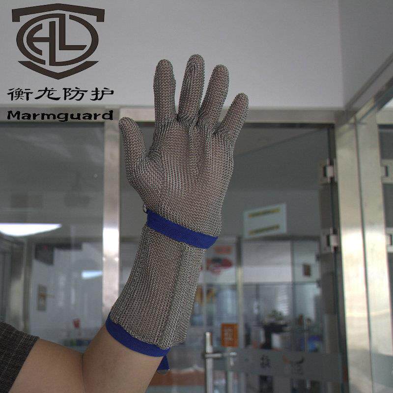 金属用防护套不锈钢手部腕HPO部手护具款裁床手套长防切割安全护