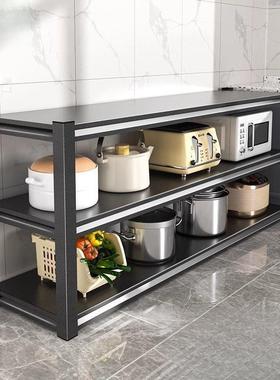 厨物房置落物架地收纳架储架微波炉橱柜架子家用阳货台钢KMY制架