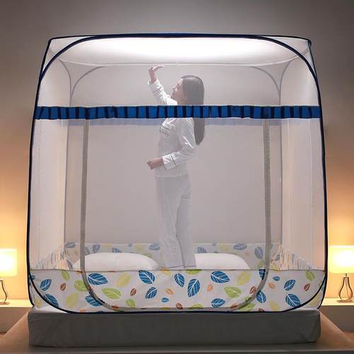 GZ6MKRU含蒙古包蚊帐家用20简25新防摔免羞安装折叠拉链婴儿款易