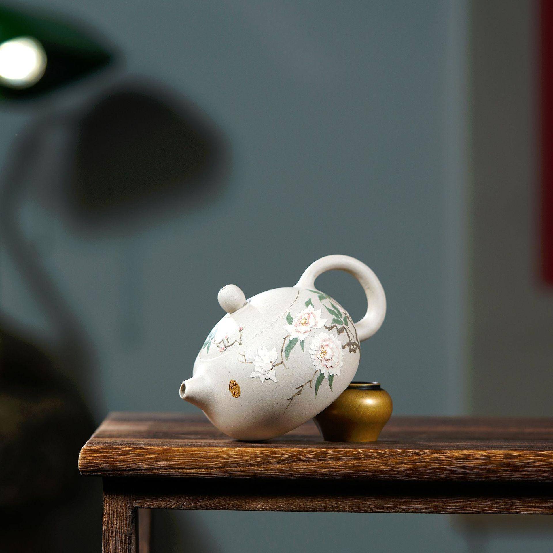 宜兴矿茶白原段高泥紫砂壶手工牡丹西施壶紫砂泡茶643壶档日用具