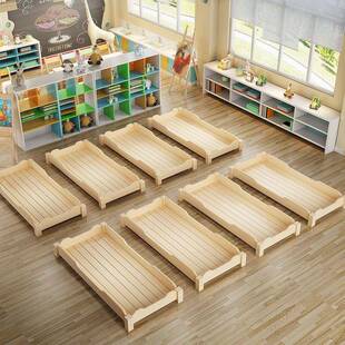 儿园小床床午儿睡幼叠叠床午休床托管班幼园床小学生托管午CRR休