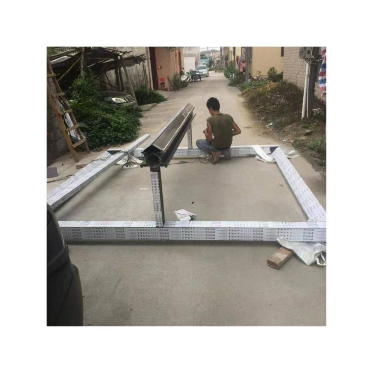 工厂销璃434不锈钢玻雨棚玻直雨璃蓬别墅台棚屋檐遮雨棚