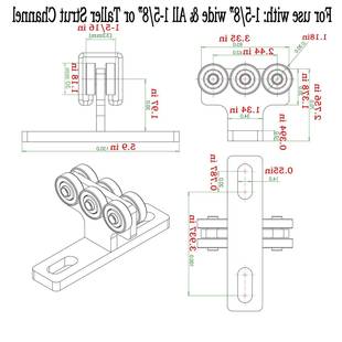 承重型吊轮推拉滑轮道型金滑轮组件轨r五o544lley