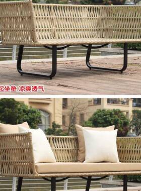 户外GJM发组合室双人酒休闲阳沙光房庭外院阳台店防水民宿藤编沙