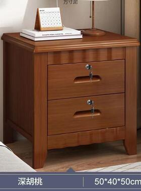 特价成品免安实木装床柜头柜轻奢极柜子家NEA用卧室床简边收纳储