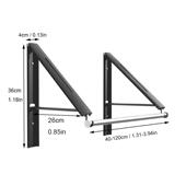 铝137浩思太空晾晾衣架室内阳台形简约晒隐折叠晾晒架厨卫五金衣