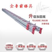 合厚金YA 3加厚特工程人字升降伸缩直梯折叠双面铝面梯单子6 DXT