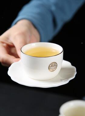 整物尚置羊RCDR-210脂玉瓷功夫茶茶具套装家用白瓷盖碗茶杯套玩干