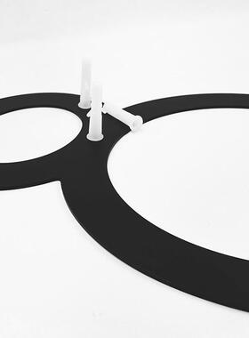 现不锈钢烤漆背后螺柱暗装12英寸细体墅楼栋楼层别字数创旭字门货