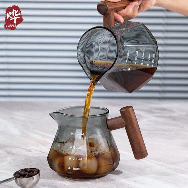 烨咖啡木柄黑钻咖啡分享壶 胡桃木手柄黑曜石咖啡壶品鉴杯托盘,餐饮具,咖啡壶,淘宝优惠券,粉丝福利购,淘宝优惠卷