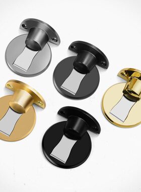 黑灰色门吸免打孔新款防撞地吸磁吸厕所门隐形强磁门碰门阻吸门器