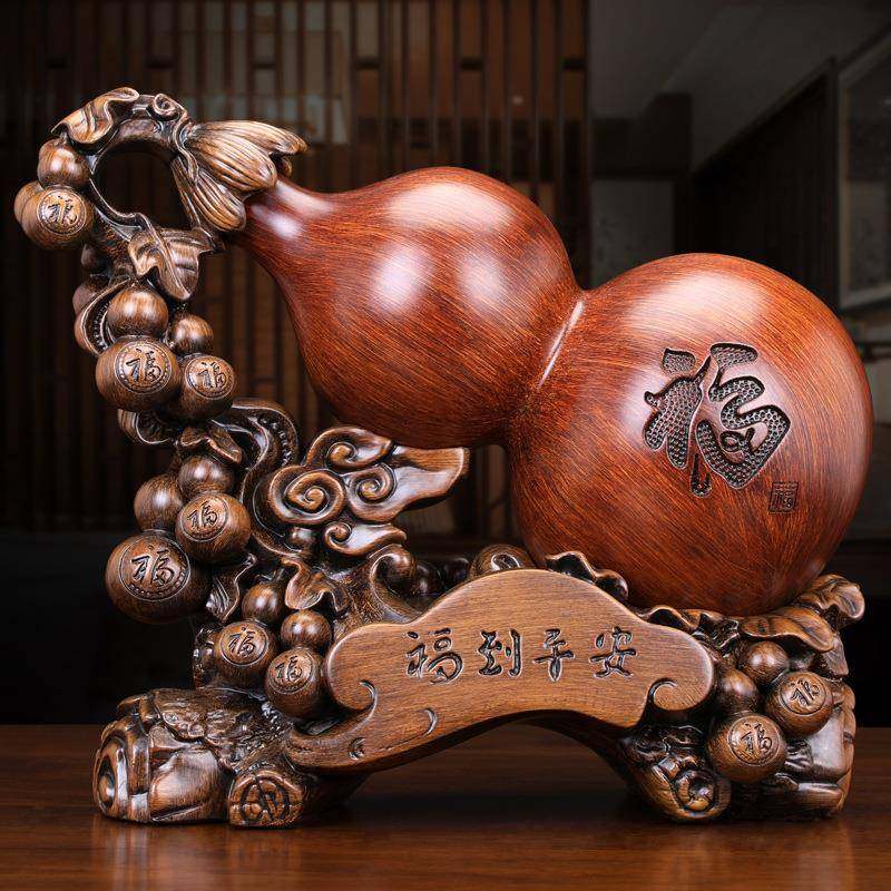 创意葫芦树脂摆件开业乔迁礼福到财到客厅酒柜玄关工艺品装饰,纺织面料/辅料/配套,纺织机械配件,淘宝优惠券,粉丝福利购,淘宝优惠卷