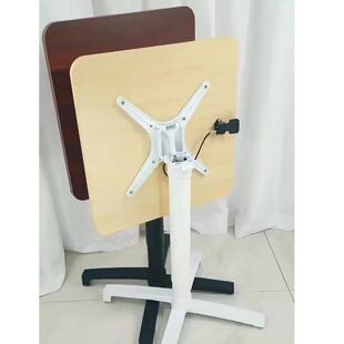 电脑桌移动演讲发言台站立式办公桌培训会议升降茶几边几学习桌子