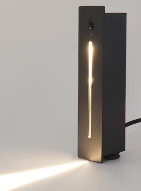 户外防水感应地脚灯嵌入式走廊楼梯廊道墙角一束光台阶墙角led灯