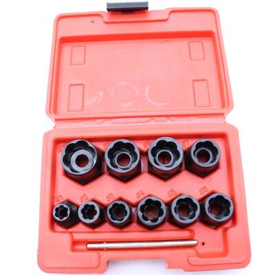 14pcs套装螺帽取出器破损残缺螺丝螺母取出器断丝取出器