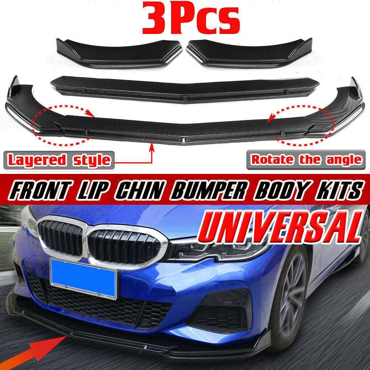 汽车改装三段式组合前铲碳纤纹可调节前唇前包围防撞改装下巴装饰,机械设备,其他机械设备,淘宝优惠券,粉丝福利购,淘宝优惠卷