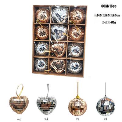 彩色UPD玻璃镜饰面球DISVC球迪斯科球婚庆KT舞台派O对装饰圣诞品