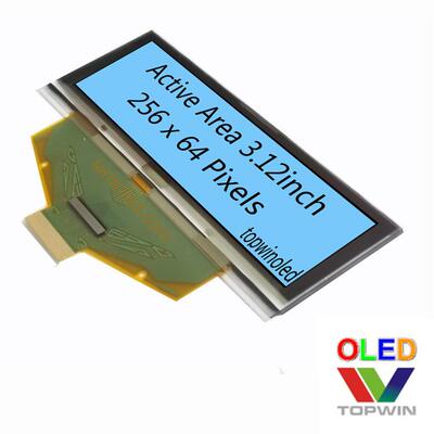 可高低温工作显示屏3.12寸蓝光3.1英寸oled液晶显示屏UG-5664ALBE