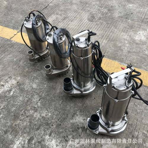 WQP/WQF全精铸不锈钢潜水排污泵304316L耐酸碱不锈钢潜水泵