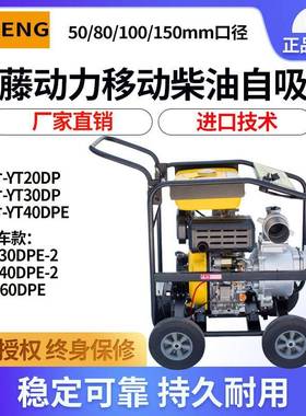 伊藤346寸柴油机抽水泵防汛排涝应急自吸移动式YT40DPE-2/60DP