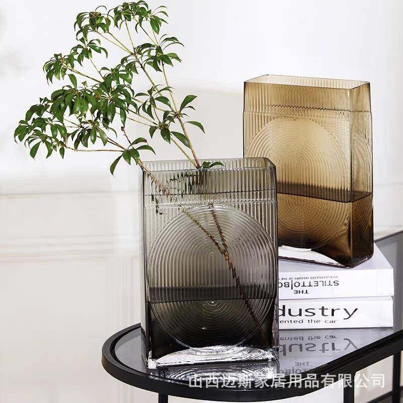 简约现代轻奢竖纹花瓶水养鲜花器餐桌面装饰摆件客厅插花玻璃透明,机械设备,其他机械设备,淘宝优惠券,粉丝福利购,淘宝优惠卷