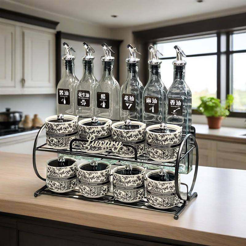 轻奢陶瓷调料罐玻璃酱油瓶套装家用好物高颜值调味罐调料瓶全套,机械设备,其他机械设备,淘宝优惠券,粉丝福利购,淘宝优惠卷