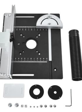 木工工具雕刻机倒装板C8倒角修边开榫铝面板多功能升降台面铣台