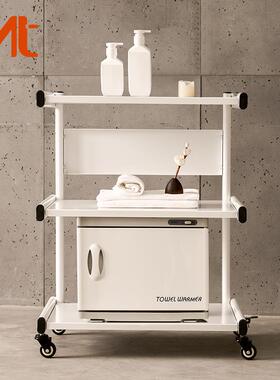 MT金属二层三层美容推车美发工具车带轮子置物推车落地多层收纳架