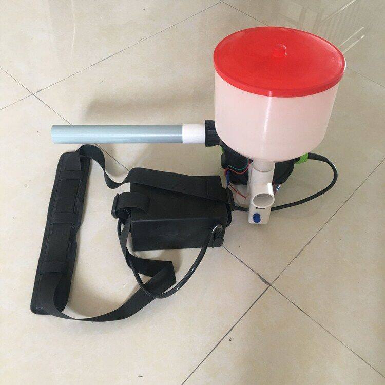 手持式电动干粉喷粉机12v电瓶充电式养殖场消毒机小型电动喷粉机