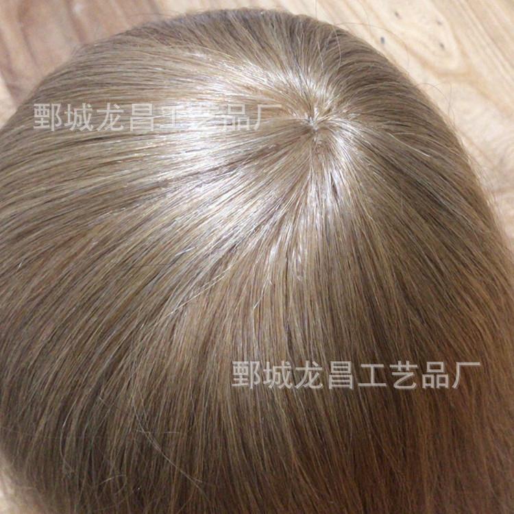 22英寸全人发253克#27去短毛改善发质一字眉浓睫毛咖眼带肩头模