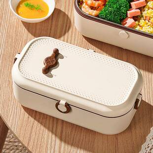 上班族专用大容量不锈钢无需微波炉可插电加热便当盒便携保温饭盒