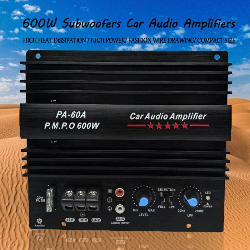 直销600W汽车低音炮大功率功放板车载音响12V车载功放机PA-60