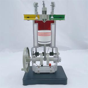柴油机模型金属内燃机工作原理模型柴油机单缸内燃机四冲教学