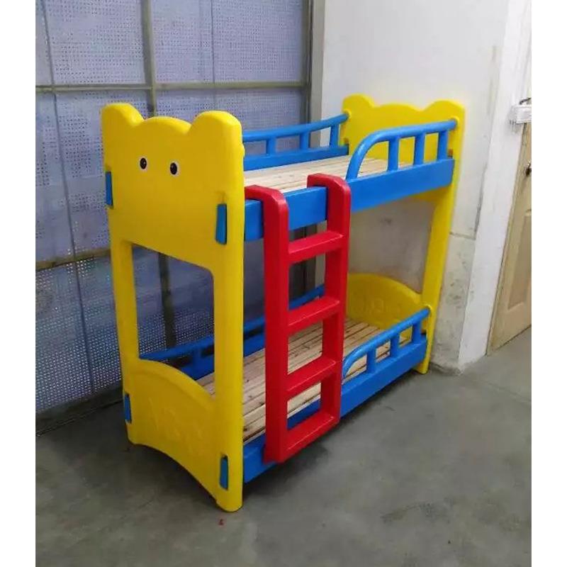 滚塑双层床可拆装六脚滚塑床滚塑单人床幼儿园注塑分体廣東深圳