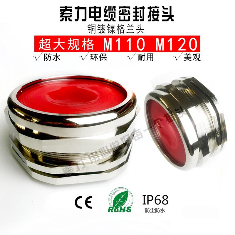 M120M110金属防水接头不锈钢防水接头超大规格锁线电缆密封接头