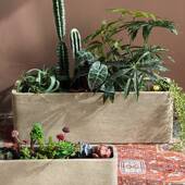 北欧镁方MN 形花盆泥长条花槽多肉绿植盆别厅墅客阳台长庭院 MCHQ