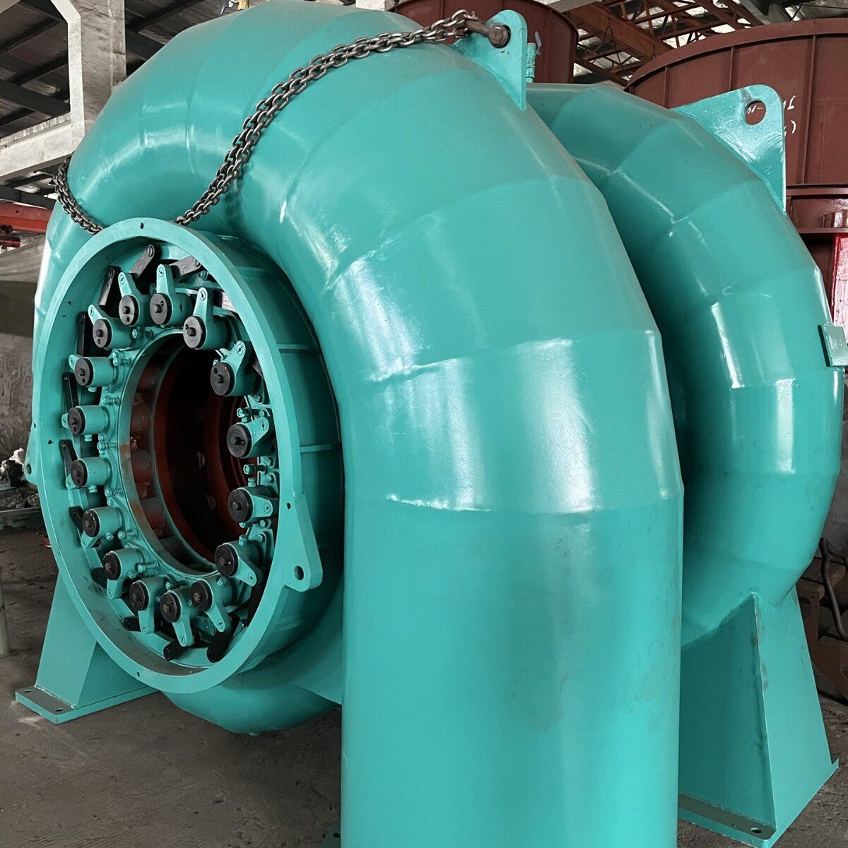 1250KW混流式水轮机用于水电站发电设备