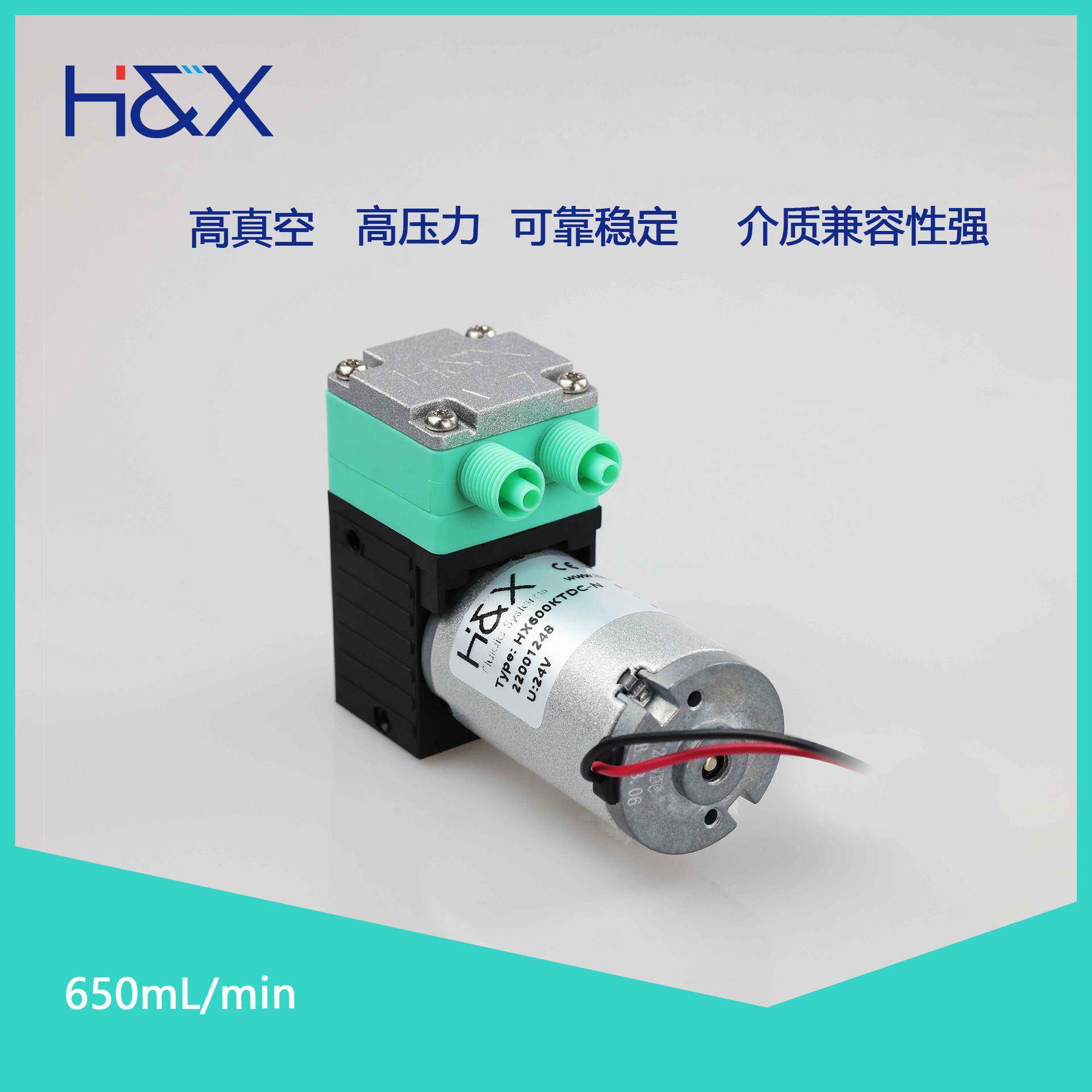 650ml/min耐腐蚀微型泵抽水排液隔膜泵供墨排污液体传输微型泵