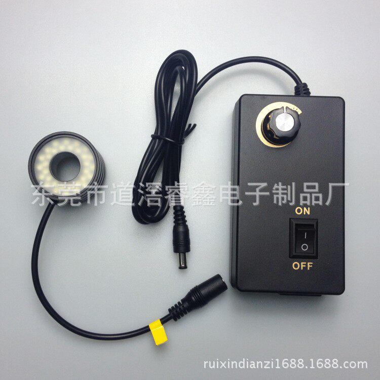 厂家直销螺纹牙直径34mm显微镜LED可调光源环形灯　RX-M34-32