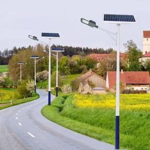 LED雄鹰太阳能路灯新农村6米全套大功率小区市政道路园区