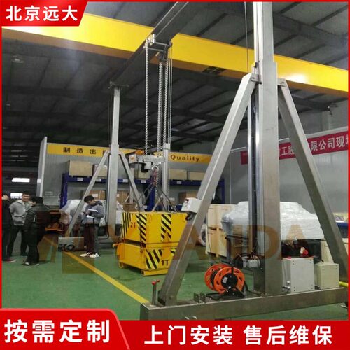 移动式手推小型龙门架可移动式304s不锈钢吊机 定 制环链葫芦起重