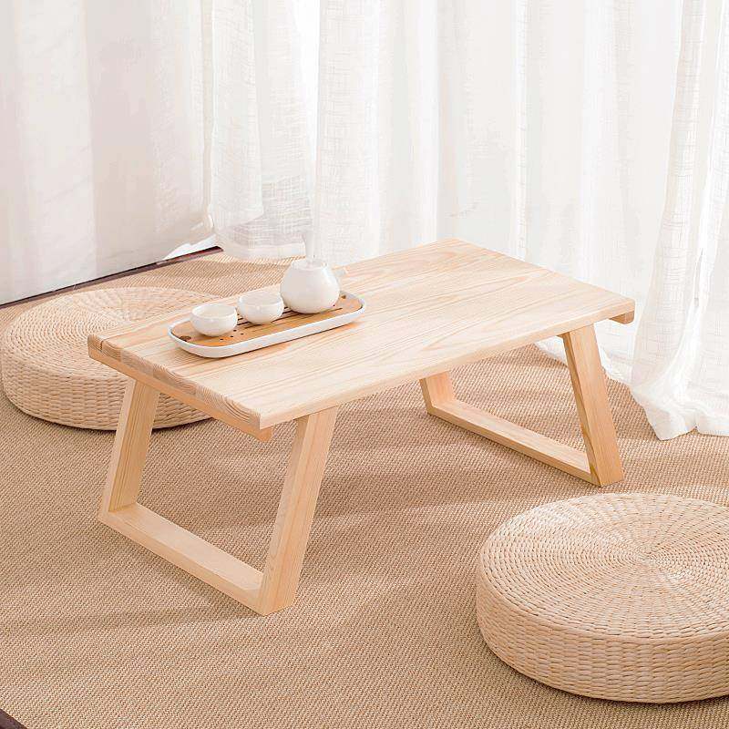 my日式窗台地台桌飘窗桌子榻榻米茶几实木炕桌矮桌电脑桌阳台小餐