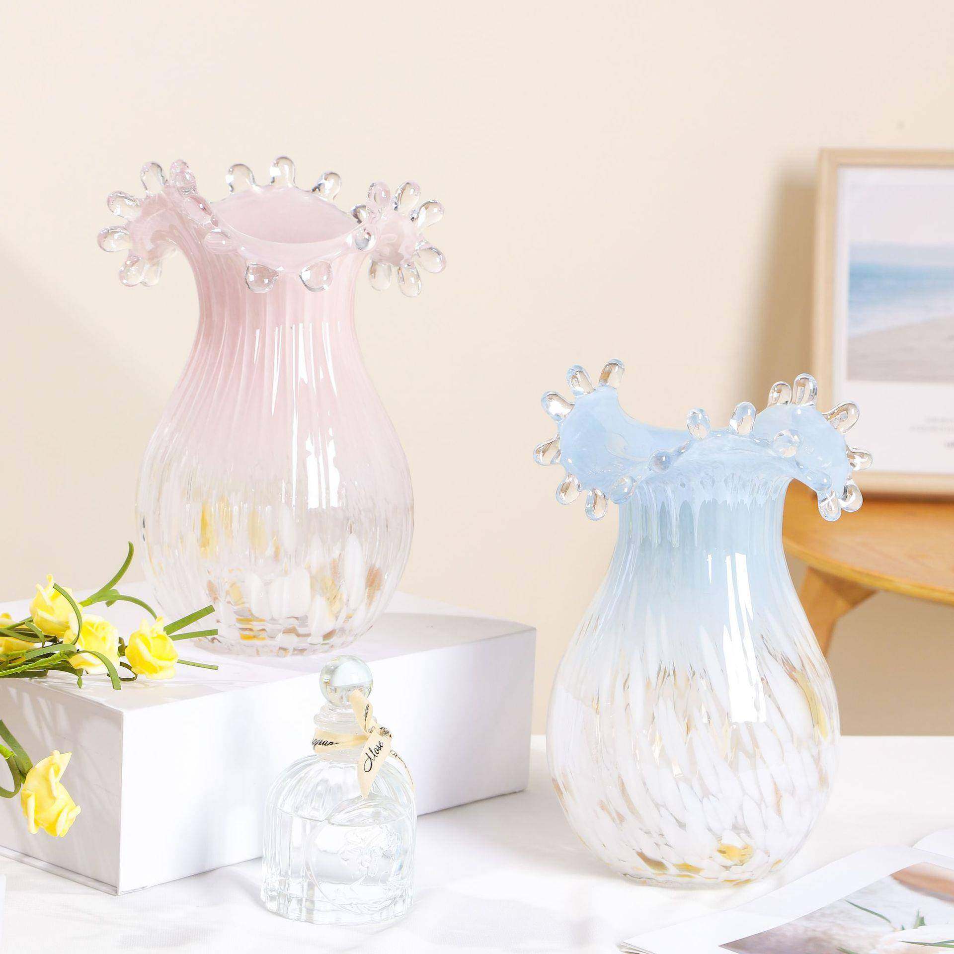 墨雨云烟唯美水滴芬顿花瓶实用玻璃花瓶小众复古琉璃花器插花装饰,工业油品/胶粘/化学/实验室用品,其他实验室设备,淘宝优惠券,粉丝福利购,淘宝优惠卷