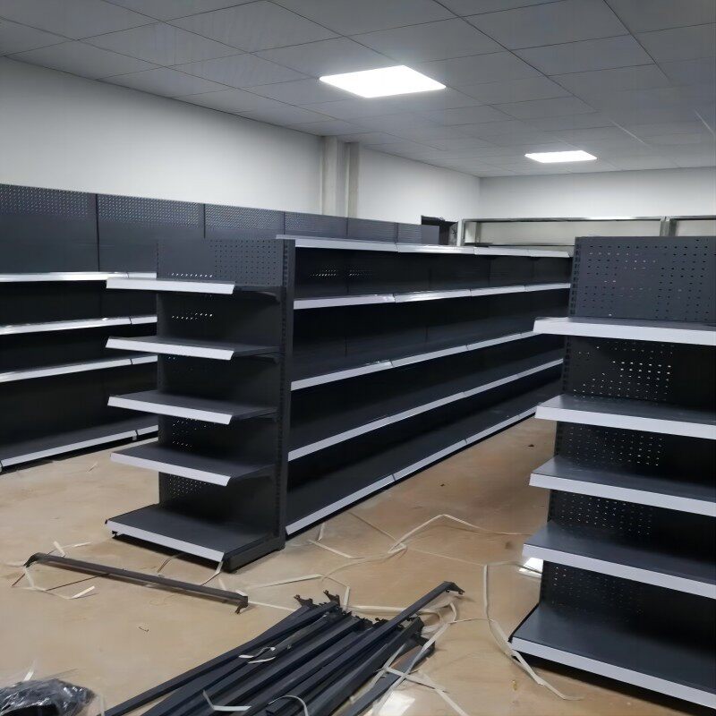 超市货架批发小轻型洞洞板单双面连锁小卖铺便利店置物展示货架