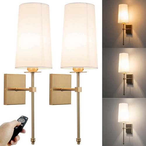 热销充电灯泡壁灯美式充电灯泡遥控控制布罩壁灯