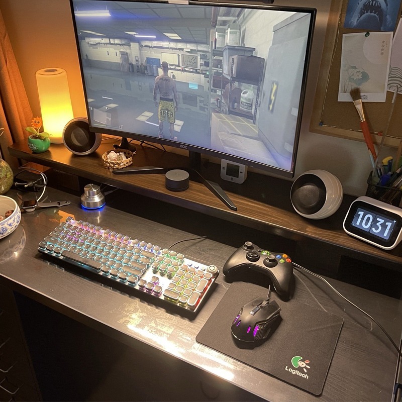 实木电脑增高架家用桌面高级感显示器抬高底座办公桌面抬高托架