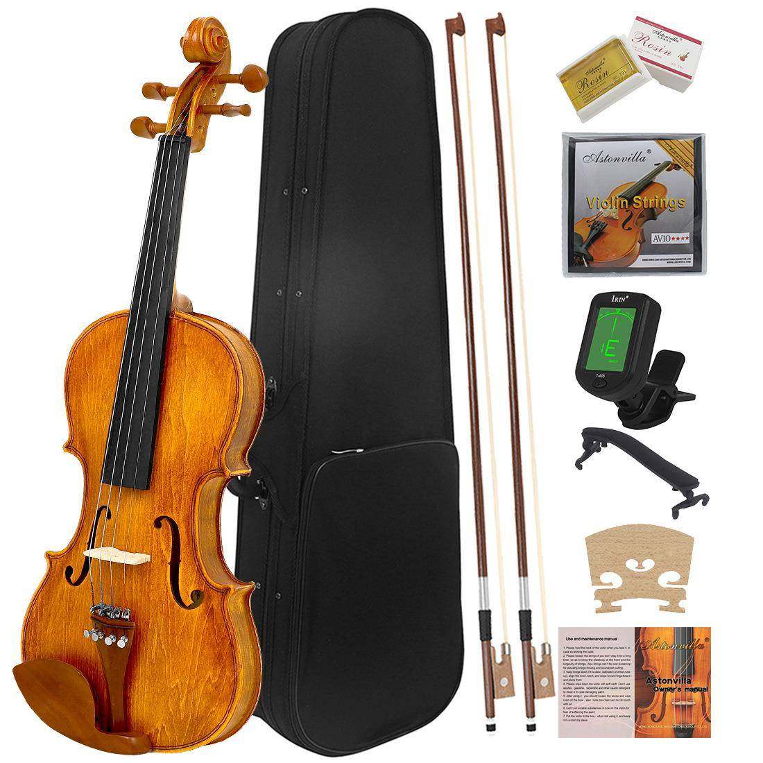 花纹小提琴专业手工提琴初学儿童成人演奏提琴椴木夹板小提琴厂家