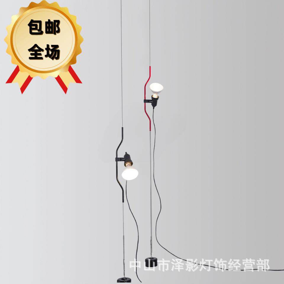 意大利客厅卧室床头画廊可调节高度沙发旁展厅装饰LED落地小吊灯