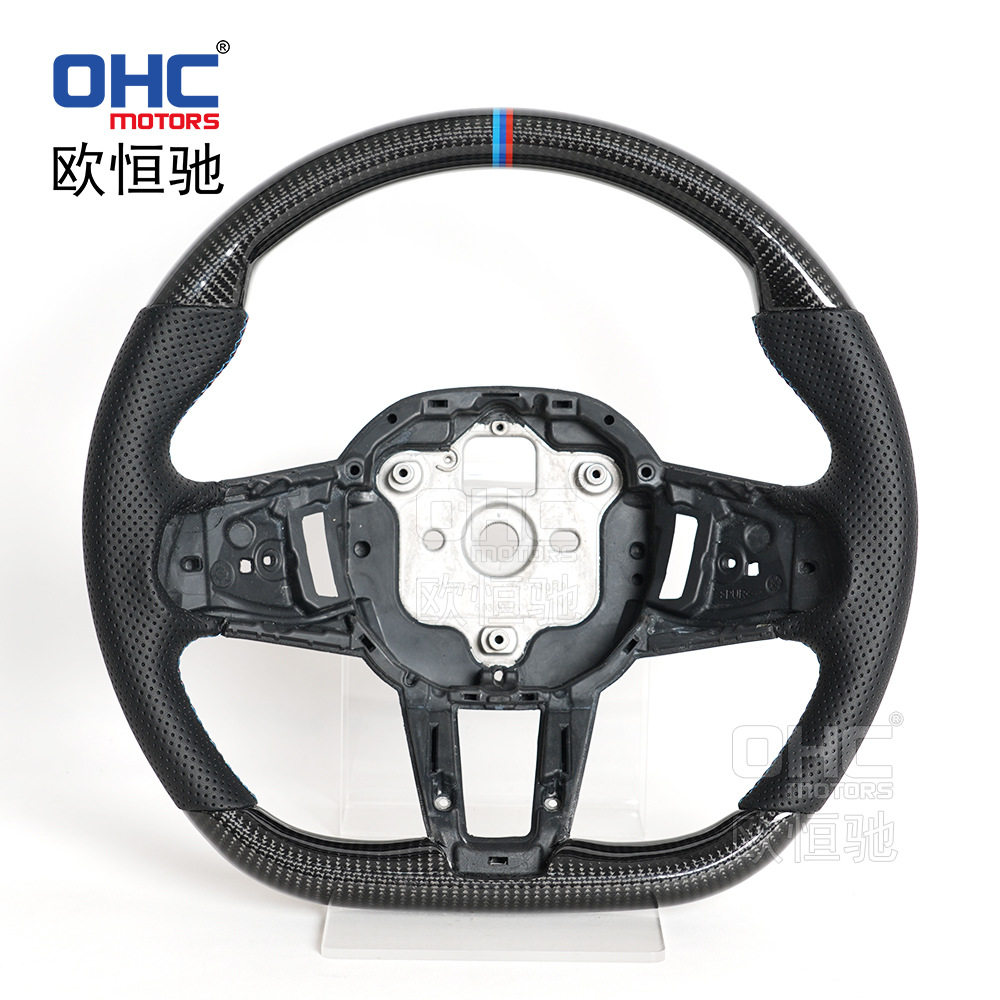 适用于23-24款德系宝马G底盘G685系7系改装升级碳纤维赛车方向盘