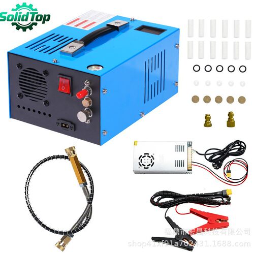 30MPa高压空气压缩机4500PSI无油打气泵风冷便携12V/110V/220V